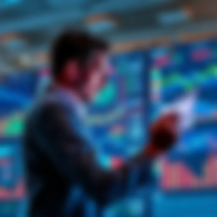 A person analyzing financial charts and graphs, contemplating profit-taking strategies in investments.