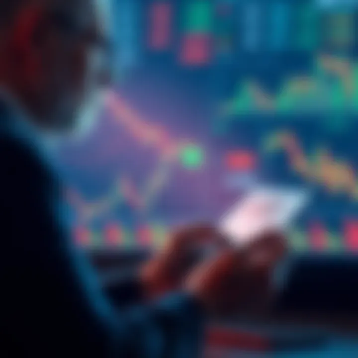 A person looking at financial charts and graphs, reflecting on their investment strategy