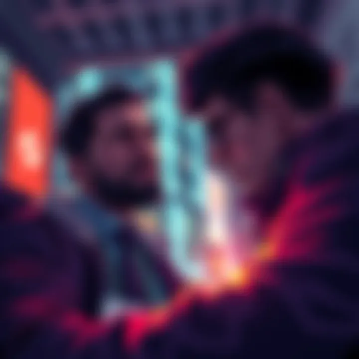 Investor Selling DOT Holdings An investor looks worried as they sell their DOT cryptocurrency holdings, contemplating the asset's future and potential price spike.