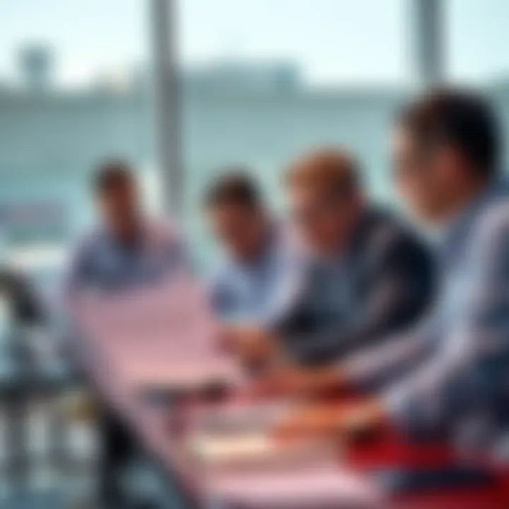 A group of determined investors reviewing market graphs and discussing strategies at a table, showcasing a mix of strong and weak investment approaches.