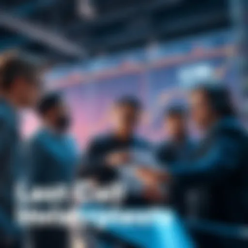 A group of investors examining stock charts and trends, discussing a recent investment opportunity.