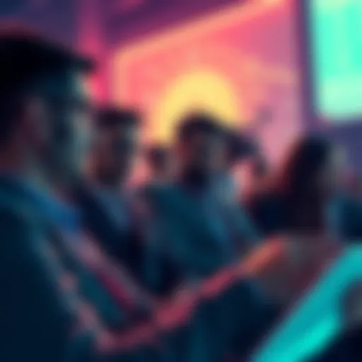 A group of concerned investors reviewing BlockDAG's recent fundraising news
