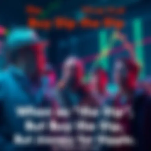 Group of investors observing a stock chart showing continuous decline in value, looking concerned about their investments.