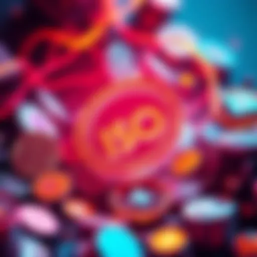 Illustration of altcoins and the ISO 20022 logo symbolizing the transition in cryptocurrency regulation