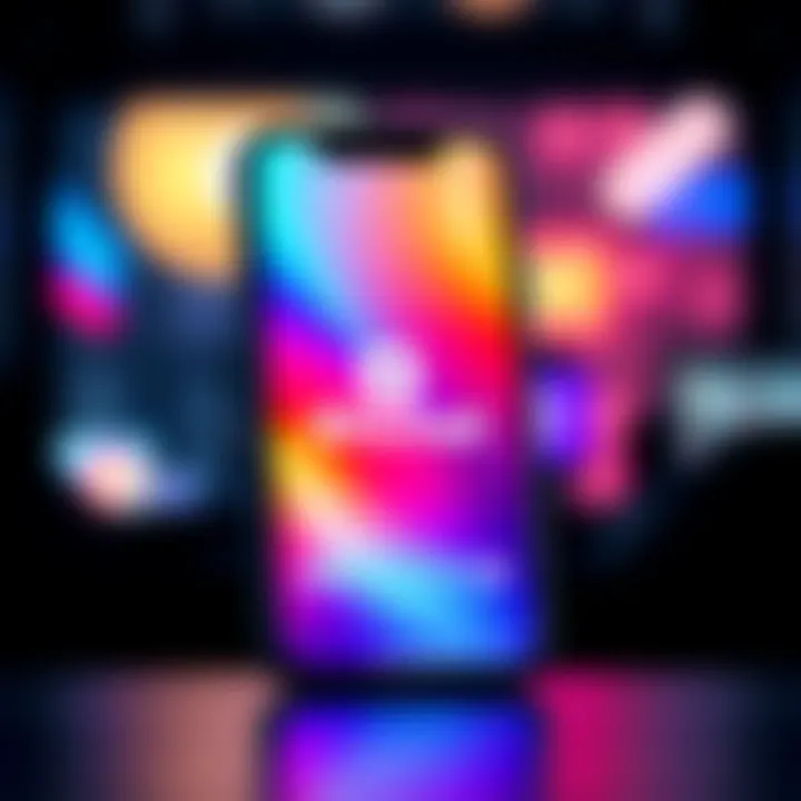 A smartphone displaying the Bitchat app interface with a chat screen, symbolizing offline communication without internet.