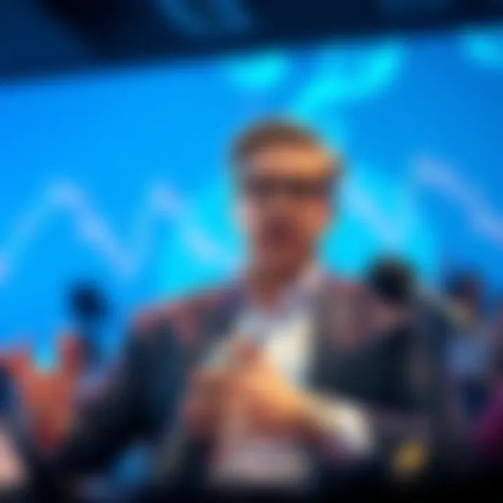 Jack Dorsey announcing Block's support for stablecoins at a press conference