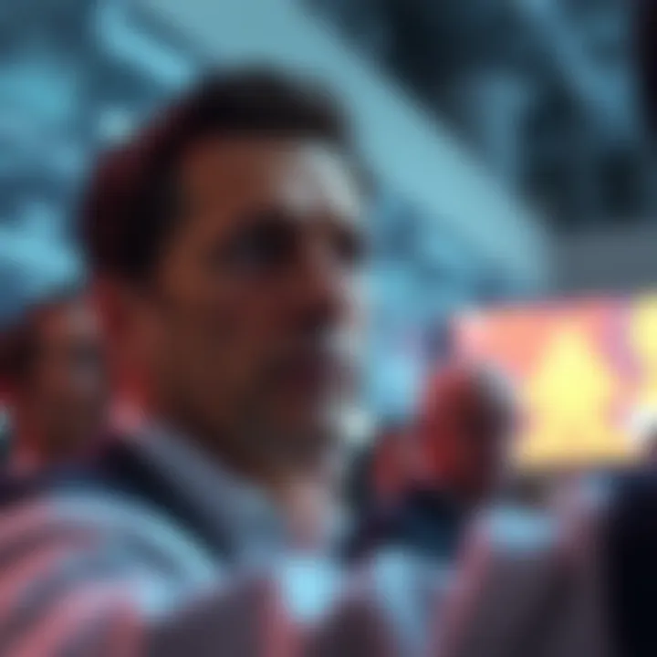 Jack Levin Facing Backlash Jack Levin looks distressed as people criticize his failed investments in Xen, symbolizing lost trust and value.