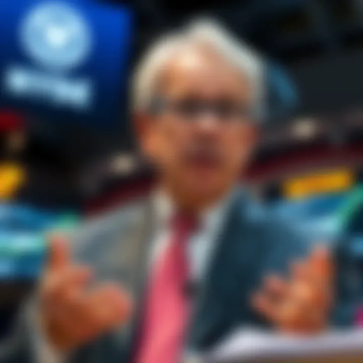 Jamie Dimon speaking to investors about maintaining rationality during market changes