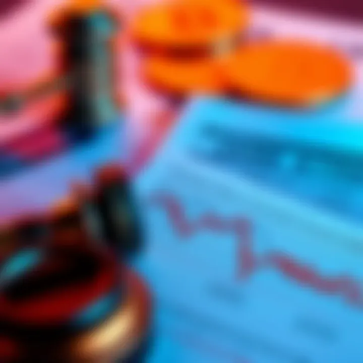 A visual representation of a lawsuit with financial documents and a cryptocurrency market graph showing a decline, symbolizing the allegations against Jane Street during the UST depeg event.