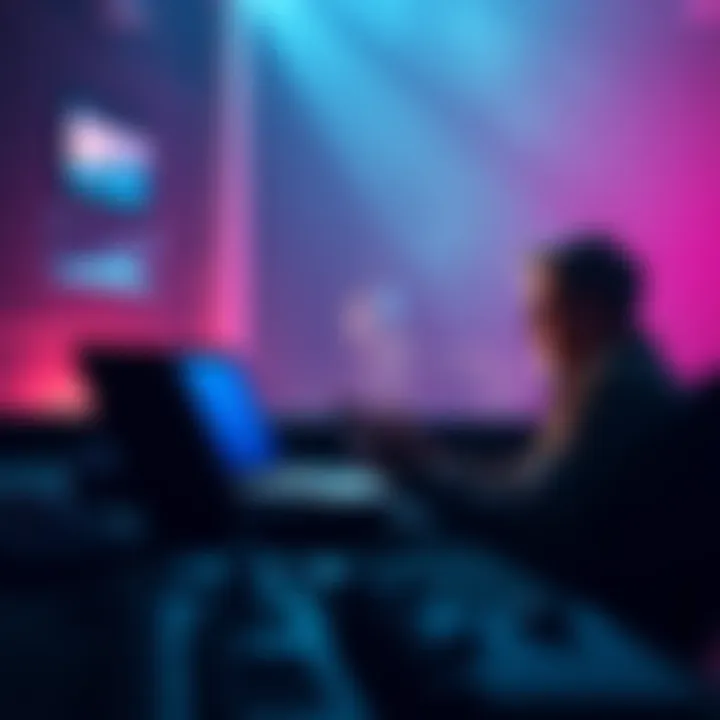 Person contemplating Jasmy asset migration with a laptop and cold wallet in front of them, showing concern about investment safety.