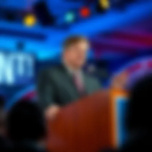 JD Vance discussing economic gains for American workers at a podium