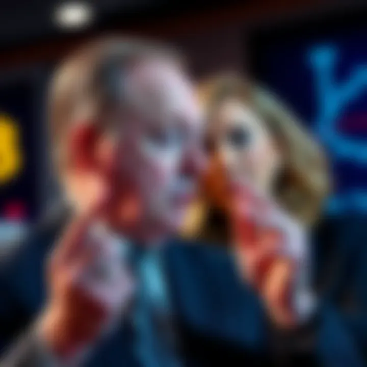 Jim Cramer speaking with a critical expression about Cathie Wood's Bitcoin prediction.