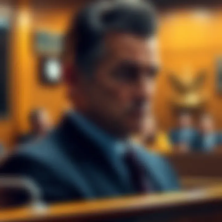 John Karony being sentenced in a courtroom during his fraud case trial