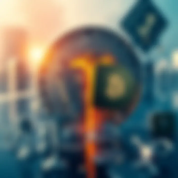 A graphic illustrating the conflict between JPMorgan and Bitcoin, showing a bank symbol clashing with a Bitcoin icon, with investors expressing their concerns.