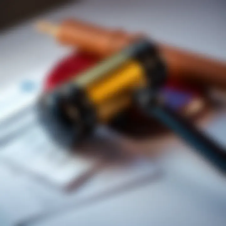 A gavel and financial documents symbolizing a lawsuit against JPMorgan Chase over a Ponzi scheme