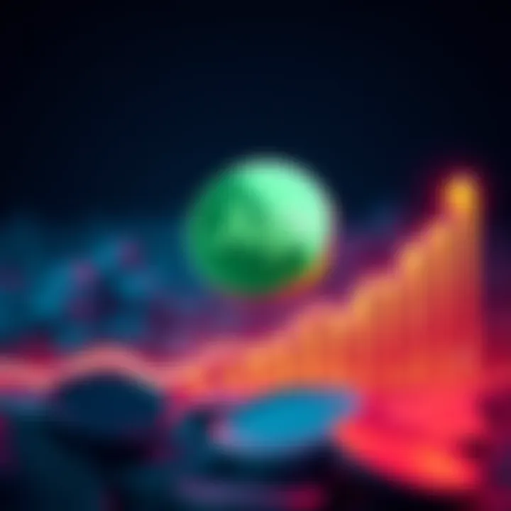 Jup Coin Logo with Rising Graph Jup Coin logo placed alongside a graph showing upward trends, symbolizing growth in value and usability