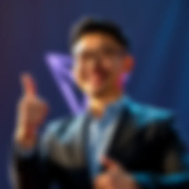 Justin Sun smiling with a thumbs up, surrounded by Tron Foundation logo, celebrating the SEC dismissal of charges
