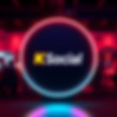 The logo of K Social on Kaspa with vibrant colors