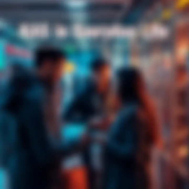 A group of people discussing various uses of KAS in everyday situations like shopping and payments