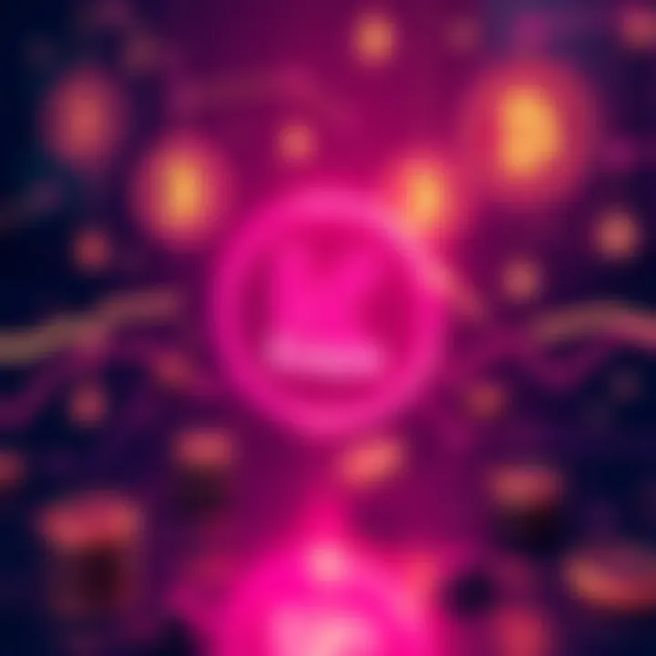 Illustration of Kaspa logo with digital currency symbols representing AI micropayments, showcasing a futuristic transaction environment