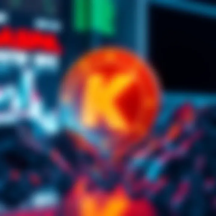 Kaspa Crypto Logo The Kaspa cryptocurrency logo with a glowing effect, symbolizing its rising popularity in the crypto market.