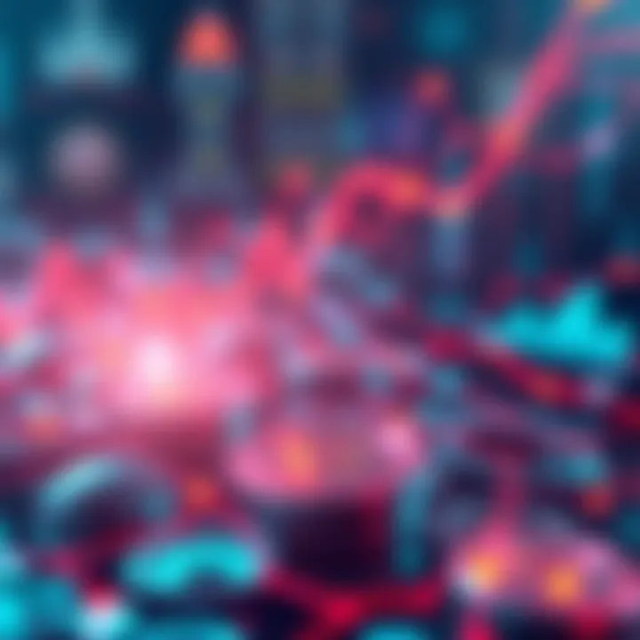 A visual representation of Kaspa's technology in the cryptocurrency market, showcasing digital elements that hint at innovation and growth.