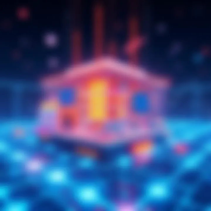 Kaspa's Innovative Architecture Concept Illustration of Kaspa's new blockchain architecture showcasing advanced technology and connections, with elements representing community and collaboration in the background.