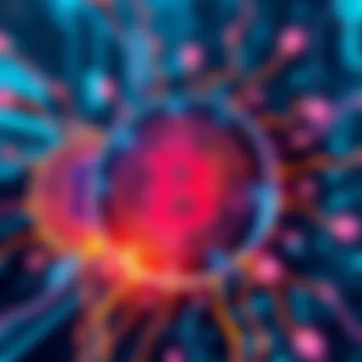 A digital representation of Kaspa's network security in comparison to Bitcoin and ZEC, highlighting vulnerabilities to quantum computing risks.