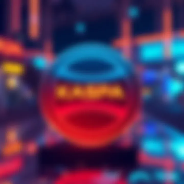 The KASPA logo representing a commitment to reducing transaction fees in cryptocurrency