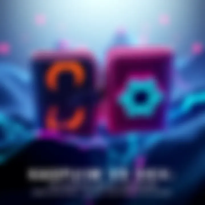 Visual representation showing the features of Kaspuim and Dex cryptocurrency wallets side by side.