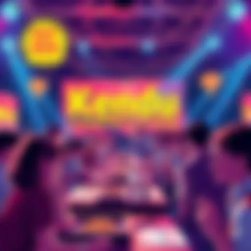 People participating in various competitions for prizes at Kendu's 2nd anniversary event.