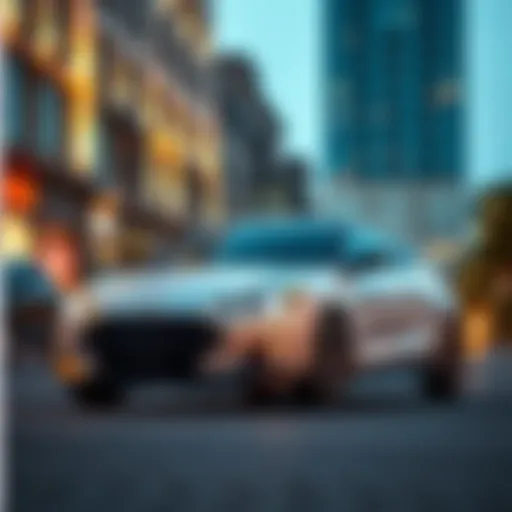 The Kenemation Hyundai Veloster parked on a city street showcasing its sleek design and modern features
