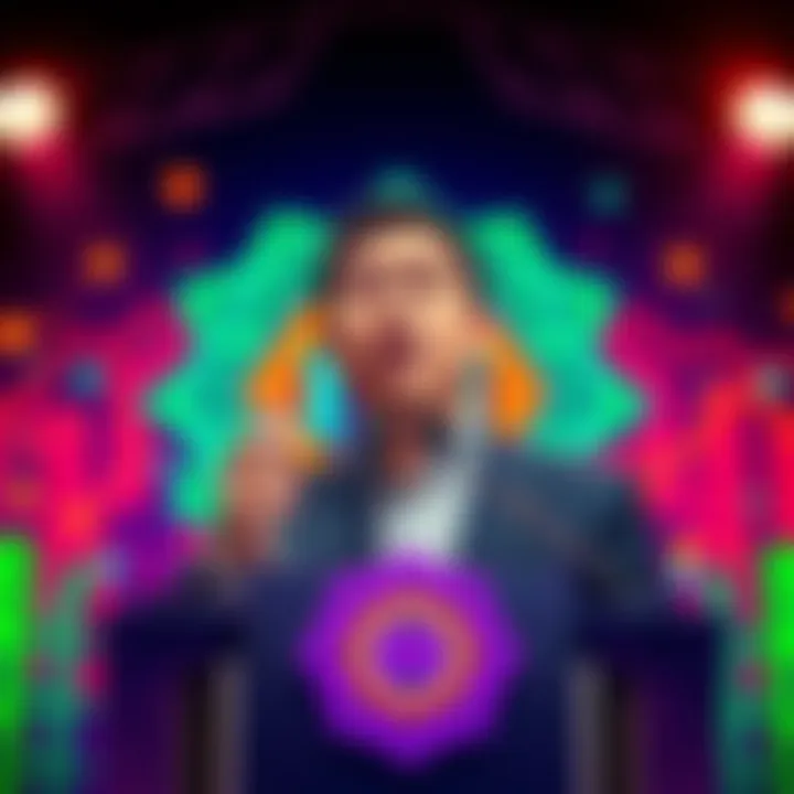 Keone Hon announcing Monad Public Mainnet Keone Hon, Co-Founder of Monad, speaking at a podium about the Monad Public Mainnet launch, with a backdrop featuring blockchain graphics.