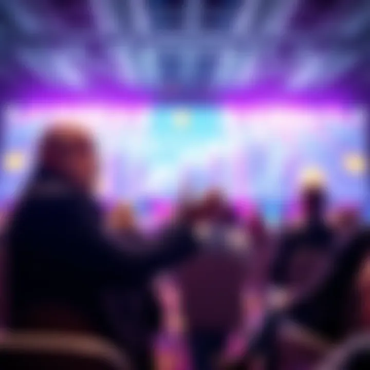 Billionaire investor Kevin O'Leary discussing cryptocurrency advancements at a conference