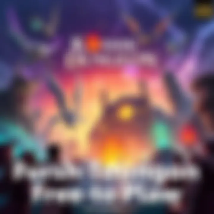 Players exploring various zones in Kosmic Dungeon while summoning heroes and building kingdoms, with $DGN rewards highlighted