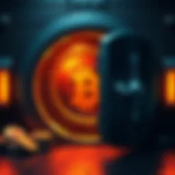 A graphic showing a secure vault symbolizing the new Kraken Bitcoin Vault with the promise of 2.5% yield.