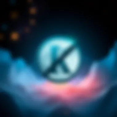A Kraken logo with a visual representation of the $MOON token being crossed out, symbolizing its delisting from trading.