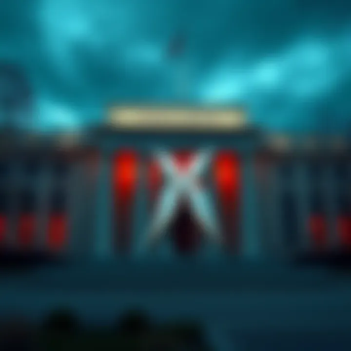 A representation of Kraken's logo next to the Federal Reserve building, symbolizing their new partnership.