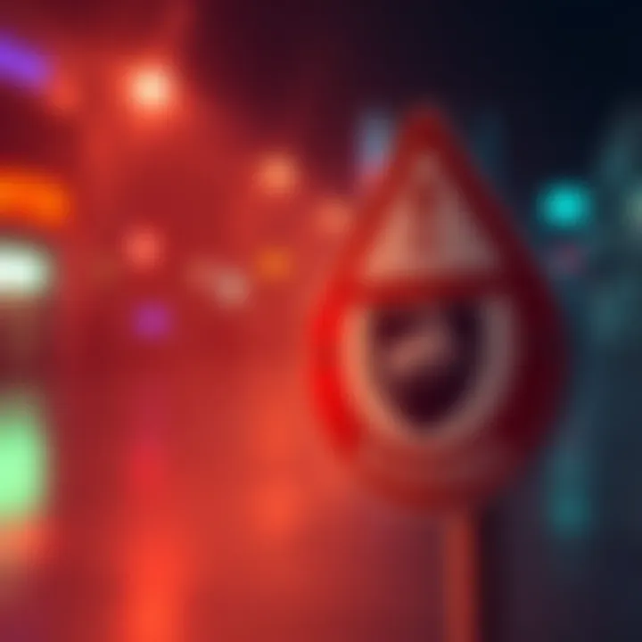 Warning sign next to the Kraken logo indicating US perpetual futures shutdown in four days