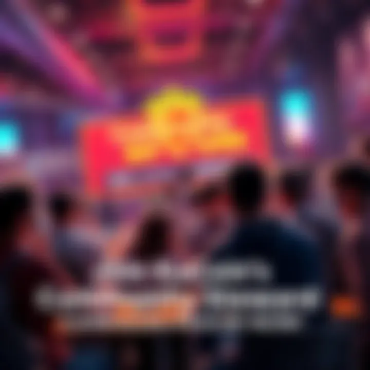 A graphic showing participants engaging in the KuCoin Community Steward Campaign, with visuals of rewards and leaderboard updates