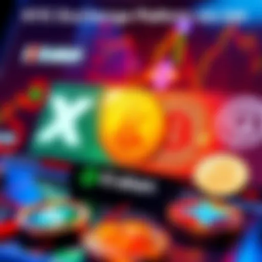 A digital representation of KYC exchange platforms showing XMR trading against BTC/USD, with Kraken's logo featured prominently among other exchange logos.