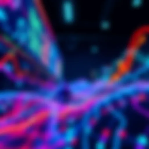 A visual representation of Layer 2 networks showing increased activity with vibrant charts and graphs illustrating growth in Ethereum usage.