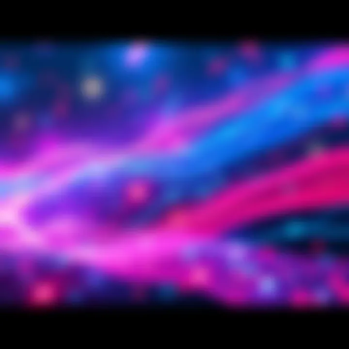 Visual representation of LayerZero's cross-chain protocol with messages flowing between different chains, showcasing the movement of tokens and value in Web3.