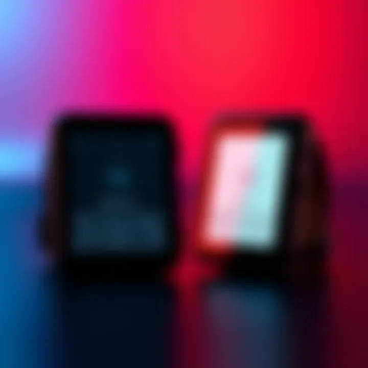 A side-by-side view of Ledger Flex and Nano 5 devices showing their E-ink displays, highlighting their differences in responsiveness and performance
