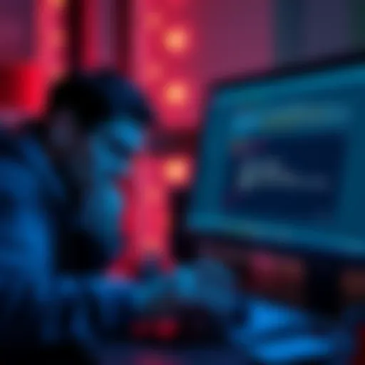 A frustrated user struggling to connect their Ledger Stax device while attempting to transfer HBAR, showing a USB-C connection and a computer screen with error messages.