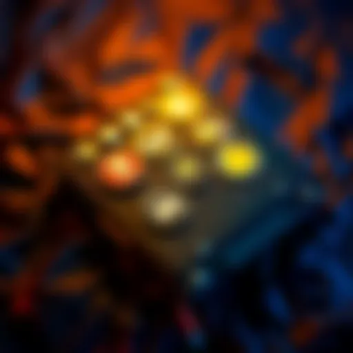 A Ledger hardware wallet displaying symbols for privacy coins, highlighting features of shielded transactions and zk-SNARK technology.