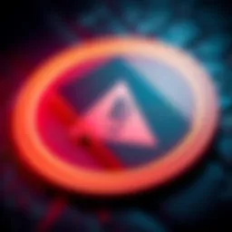 Ledger wallet with warning sign A Ledger wallet surrounded by a warning sign, representing the dangers of linking to unknown platforms