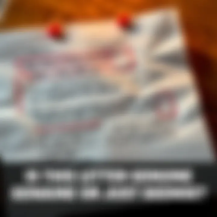 A close-up of a handwritten letter with marked sections and notes, symbolizing debate about its authenticity.