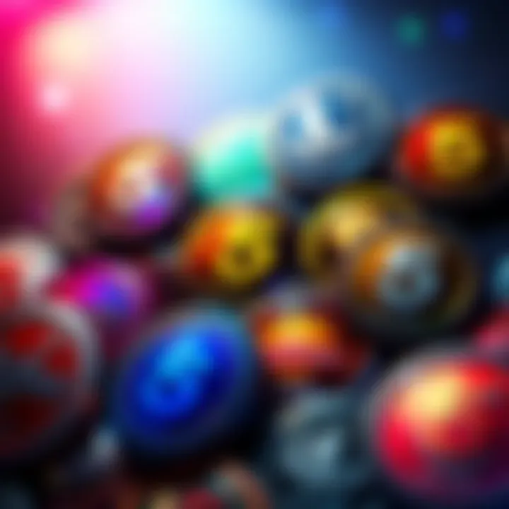 Various shiny Level 5 badges displayed together, showcasing their unique designs and colors, symbolizing achievement and progress.