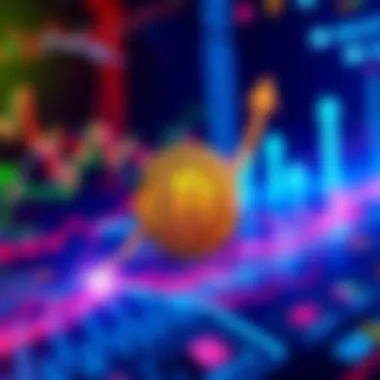Leveraged Bitcoin Stocks A graphic representation of Bitcoin stocks with rising arrows indicating growth